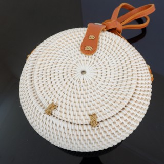  Bali Circle Ball Rattan Bags Handwoven Etnic Unique Desaign